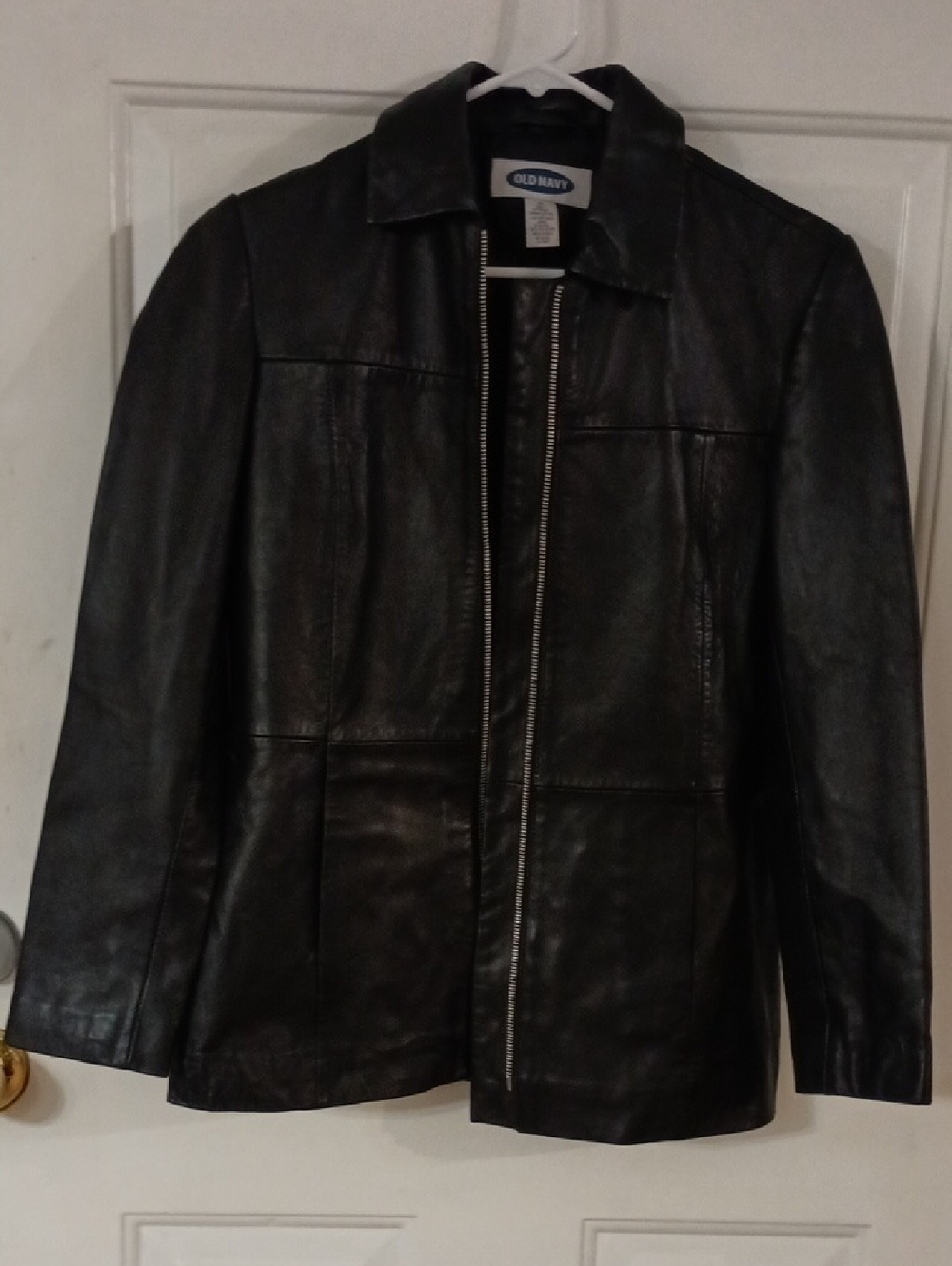 Old Navy Black Leather Jacket